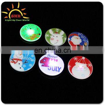 Light LED Flashing Label Pins LED Light Up Flashing Badge