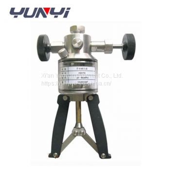 hand test pump hydraulic hand test pump pressure gauge calibration equipment pressure calibrator