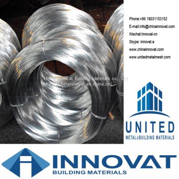 iron steel galvanized wire  with high quality/hot dip galvanized steel wire