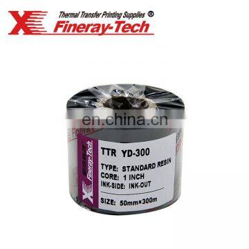 Premium Resin ribbon size for 50mm*300m---black with 1Inch core