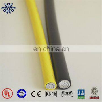 UL 44 standard 1/0AWG stranded aluminum alloy conductor XLPE insulation XHHW-2 sunlight resistant cable