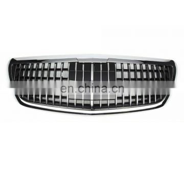 Chrome Front Hood for Maybach Style Grill for Benz S-Class W222 S350 S400 S500 2014+