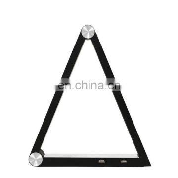 MESUN Треугольный дизайнерский диммируемый светодиодный настольный светильник с беспроводной зарядкой для дропшиппинга photo-3