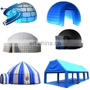 Outdoor LED Air Large Globe Exhibition Small Sealed Dome House Glamping Large White Sphere Inflatable Dome Igloo Tent For Sale