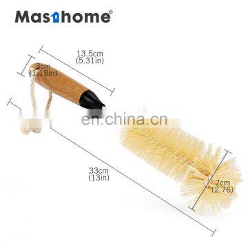 Masthom High Quality Durable Bamboo Handle Hot Sale Bottle Brush For Kinds of Bottle photo-2