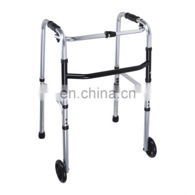 Sturdy aluminum frame and foam handle leg with rubber stips height adjustable orthopedic walker for adults