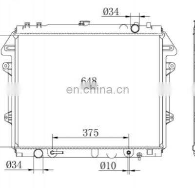 HIGH QUALITY Automotive Parts Radiator OEM:16400-0P040 FOR HILUX/FORTUNER 1GRFE GGN50 2005-2013 photo-2