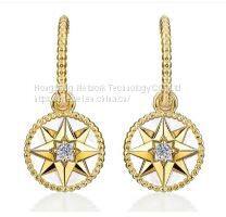 Octagonal Compass Shell Earrings