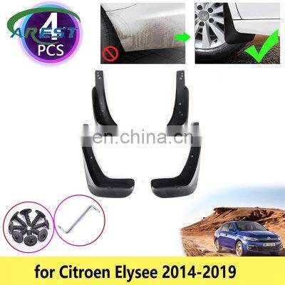 Для Citroen Elysee 2014, 2015, 2016, 2017, 2018, 2019. Брызговики, защита от грязи, фланцы, брызгозащиты, перегородки, антибрызги для передних колес. Аксессуары