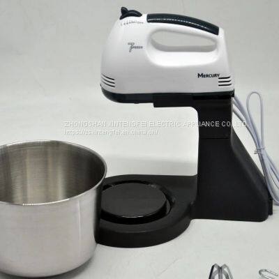 7 Speeds Electric Hand Mixer With Stainless Steel Bowl photo-3