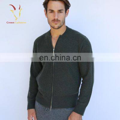 Classic Style Mens Cardigan Sweater With Zipper photo-4