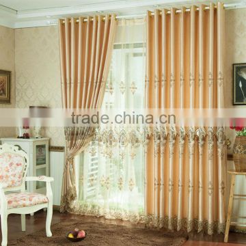 Luxury drapery,luxury embroidered jacquard curtains/voile curtain