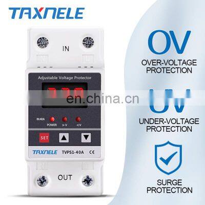 Digital Voltage Relay 40A 60A 63A Din Rail Adjustable Protection Over Under Automatic High Low Voltage Protect Protection photo-3