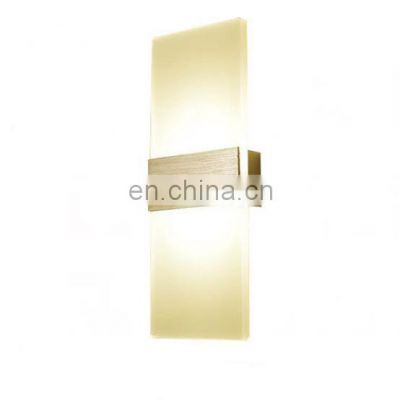 Tonghua New Acylic Material Rectangle Colors Warm White 10W LED Modern Home Decor Wall Lamp