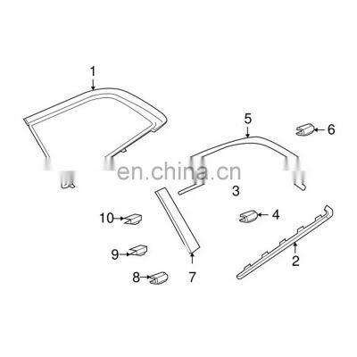 BBmart Auto Parts High Quality C Pillar Exterior Panel Right (OE:4l0 853 378 Y9B) 4l0853378Y9B For Audi Q7