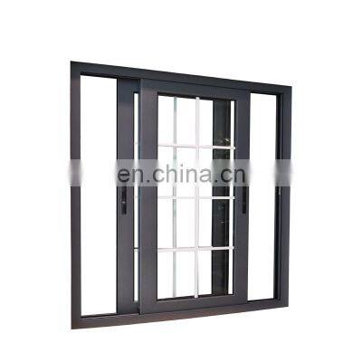 Double Glazed Tempered Glass Aluminum Sliding Window Grills Design Aluminium Windows