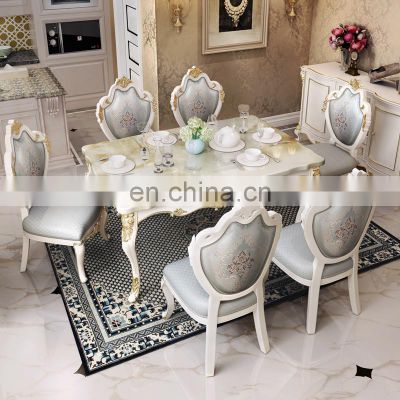 Prefab House use Dining Room Furniture Marble Dining Room Sets