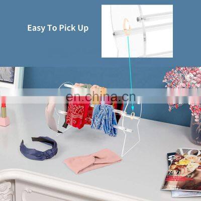 Clear Acrylic Headband Organizer Teen Girl Women Gifts The Perfect Jewelry Organizer Headband Hair Clasp Display Stand photo-3