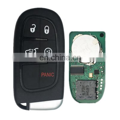 5 Buttons ID46 Chip Keyless Smart Remote Car Key For Chrysler Dodge Jeep 2013-2017