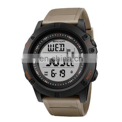 SANDA 372 Men's Sport Quartz Japan Digital Movement Silicone Rubber Watch BandMens Quality Watches For Sales
