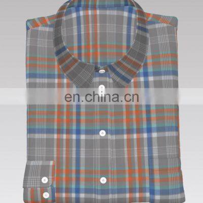 2022 Hot Sale 100% Cotton Yarn Dyed Poplin Check photo-5