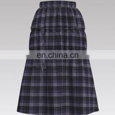 Gradient Coloured Crepe Check Design With Peach Finish for Women photo-2