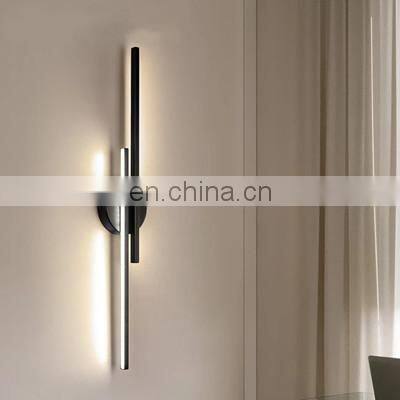 Modern Line LED Wall Lamp AC 85-265V TV Background Simple Indoor LED Strip Wall Light