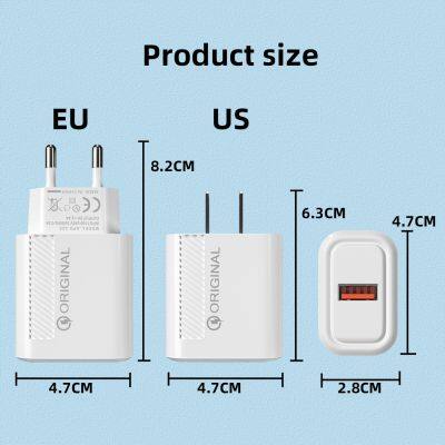 2022 Phone USB Wall Charger High Speed Charger for Samsung S8 S10 Mobile Phone Fast Charging for IPhone 11 12 13 photo-5