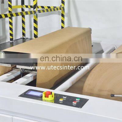 HD330T Fully Automatic Square Bottom Shopping Kraft Paper Bag Making Machine With Twisted Handle Inline Price photo-2