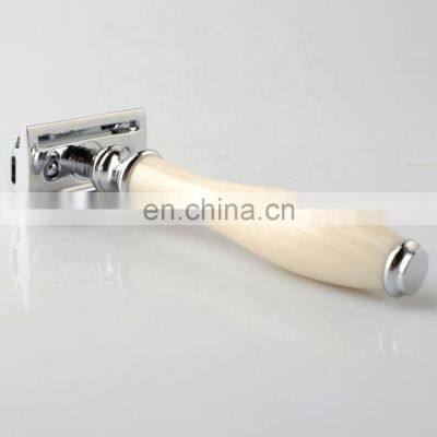 Best Barber Shop de China Mens Chrome Shaving Foshan Kinghood Safety Shaving Reusable Metal Double Edge Razor photo-3