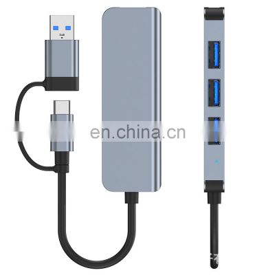 Usb C Hub TYPE-C 4 in 1 USB 3.0 4-Port USB 2.0 Ultra Slim Portable Splitter type c docking station for  macbook