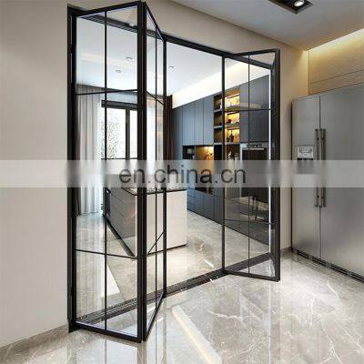 WEIKA plastic soundproof pvc  folding doors for supermarket  UPVC frame with lock