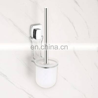 Wall Mounted Metal Toilet Brush Holder With EASY LOC Suction photo-2