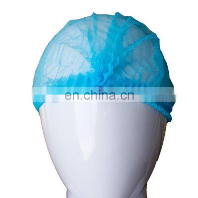 Disposable Non Woven PP Head Hair Cover Strip Mob Clip Surgical Doctor Nurse Bouffant Cap Gorro Oruga