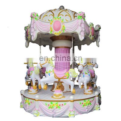 Children carnival game machine 6 horse kids carousel for sale