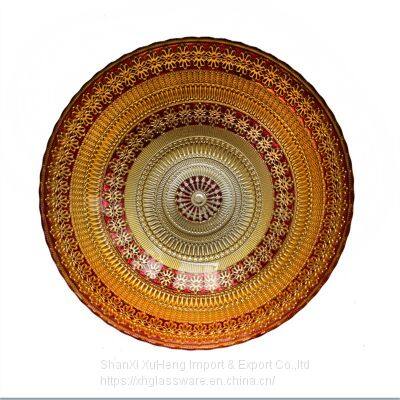 Wholesale Glass Charger Dinner Plate And Fruit Bowl Set For Wedding Restaurant Decoration photo-4