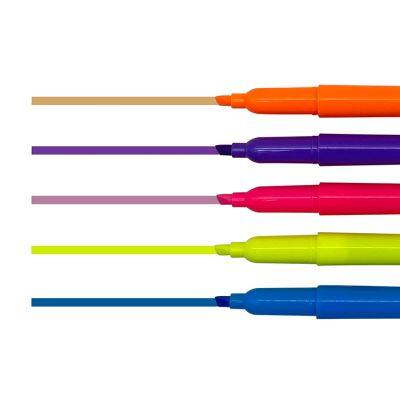 Manufacturer Oem Custom Kids Stationery Fluorescent Highlighter Pen Colorful Pastel Highlighter Marker Pen Set for School photo-2