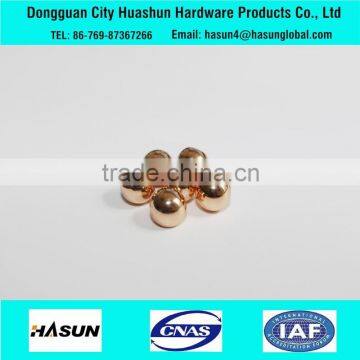 Bead Shape Precision CNC Female Thread Brass Parts Brass Cap photo-2