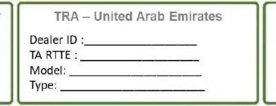 UAE TRA certification for All Radio And Communication Equipment Sold To The UAE Market