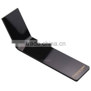 Black acrylic shoe display stand acrylic shoe riser