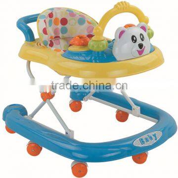 Hot Sale Round Cartoon Plastic Baby Walker BM1738