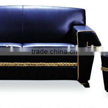 black and white leather sofa MS2039