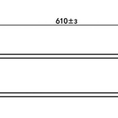 Stainless Steel Bathroom Ware Single Towel Bar Washroom Towel Rack Model 4002B photo-2