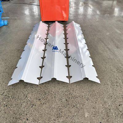 Steel Ridge Cap Roll Forming Machine 840 IBR Roof Sheet Use PLC Control System for Tile Making Industries photo-5