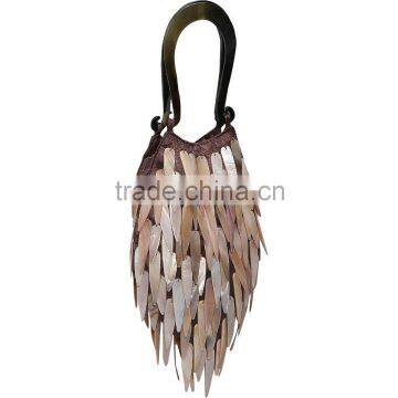 High quality best selling Bamboo Leaf Shell (Horn) Evening Bag from vietnam