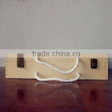 Custom Wooden Wine Box Packing for 4 Wine Bottles photo-2