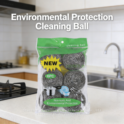 Wholesale 6 Pcs Pack Stainless Steel Scourer Clean Camper Kitchens, Grills & Sinks