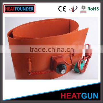 EASY HANDLING 220V SILICON RUBBER FLEXIBLE HEATER FOR OIL DRUM FLEXIBLE SILICONE RUBBER RIBBON HEATER