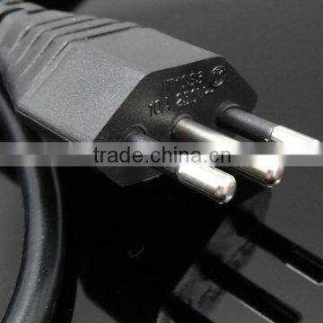PVC outermaterial Italy power cord/Type L power cord/Italy power cord with C13 ending