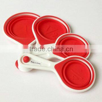 100% FDA free Kitchen silicone measuring cup spoon set                        
                                                Quality Choice